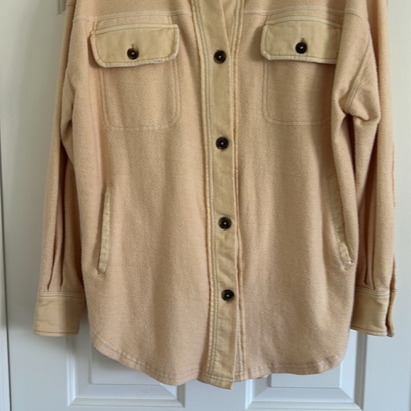 Free People Ruby Shacket in Sweetheart Sunrise Size Small - Picture 4 of 9